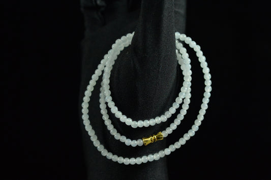 Highly Icy Jade Bead Necklace