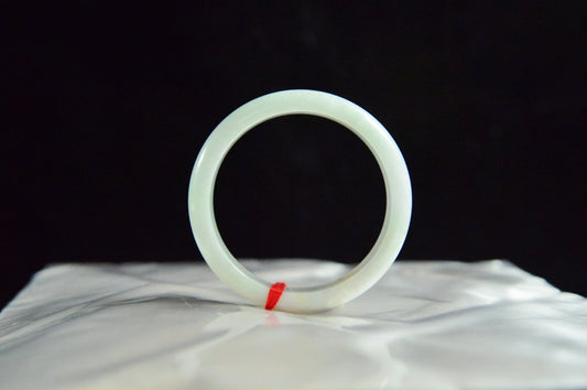 Icy Clear Base Yellow Jadeite Bangle