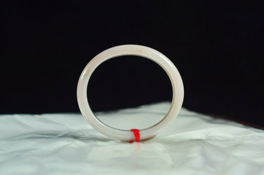 Waxy Type Yellow Jadeite Bangle