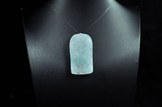 Waxy Icy Guanyin Pendant