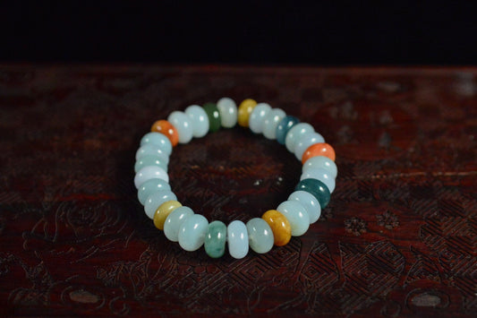 Multi-Gem Abacus Bead Strand