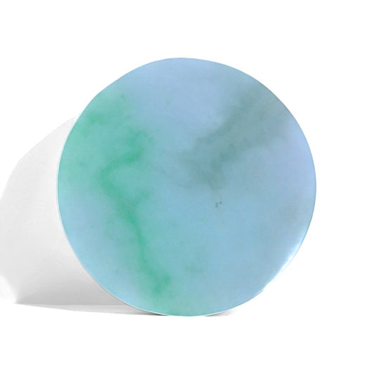 Purple Green Pattern Jade Bangle Core