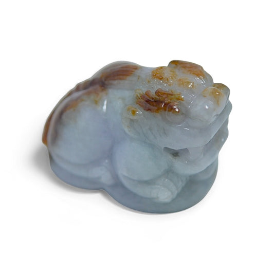 "Pixiu" Yellow Pattern Jade Ornament