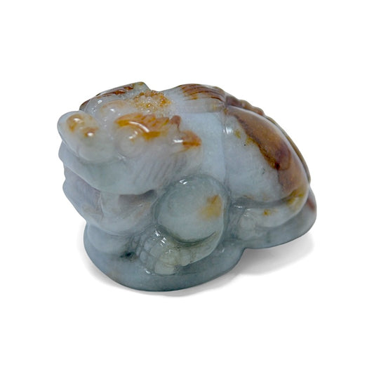 "Pixiu" Yellow Pattern Jade Ornament