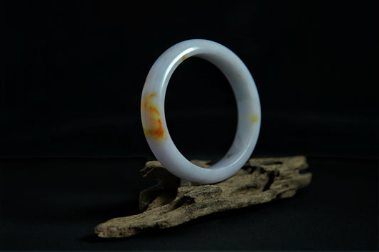 Red Yellow White Standard Circle Jade Bangle