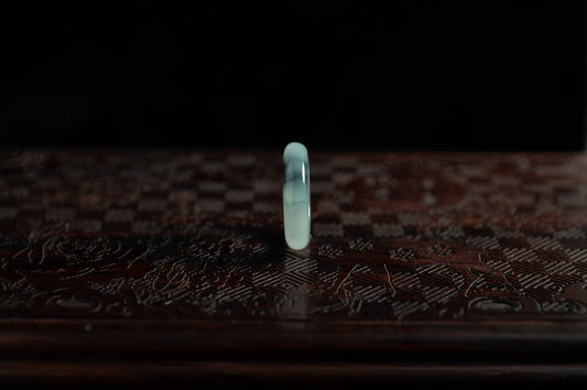 Icy Dark Green Jade Ring
