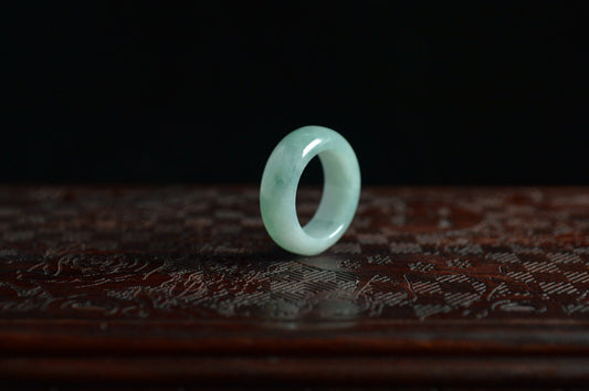 Bluish Green Jade Ring
