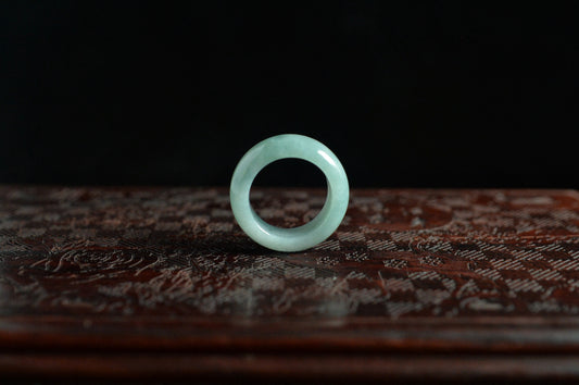 Bluish Green Jade Ring