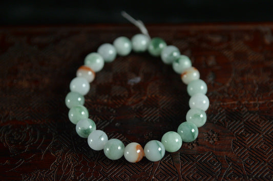 Mixed Colors Jade Single Loop Bead Bracelet