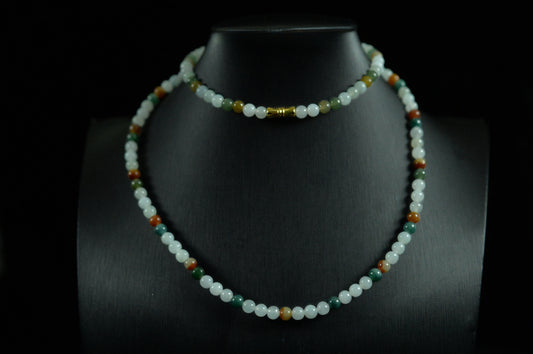 Mixed Colors Jade Bead Bracelet