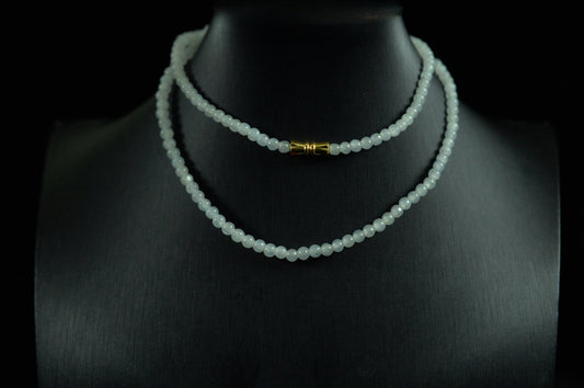 Highly Icy Jade Bead Necklace