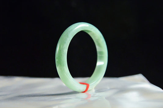 Full Apple Green Jade Bangle