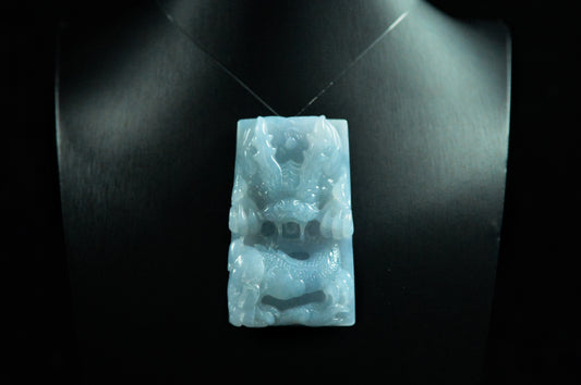 Icy Type Dragon Plaque Pendant