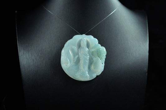 Icy Type Guanyin Pendant