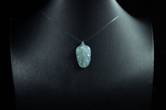 Icy Type Freeform Leaf Pendant