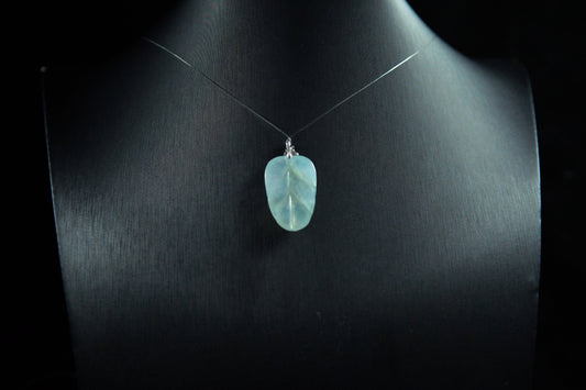 Icy Type Freeform Leaf Pendant