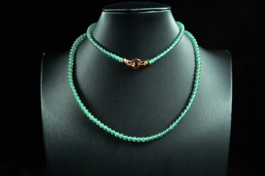 Lake Water Jade Bead Strand