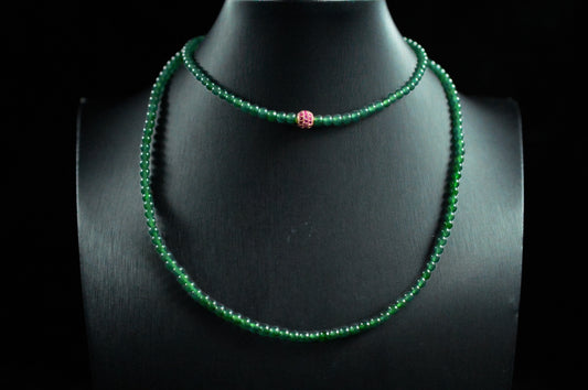 Full Green Jade Bead Strand