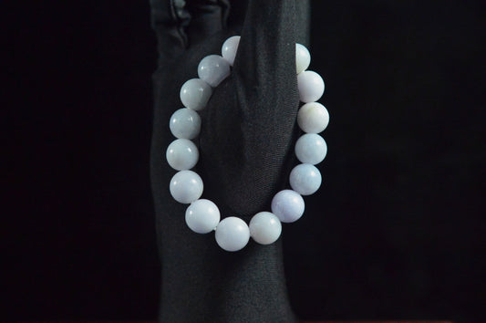 White Base Tri-Color Bead Strand